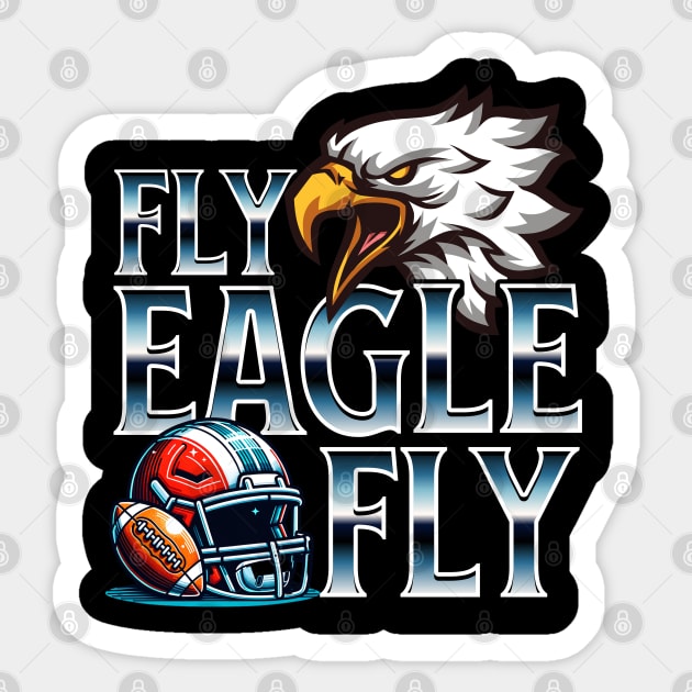 Fly Eagles Fly - Philadelphia Football Sticker by Mara Bun